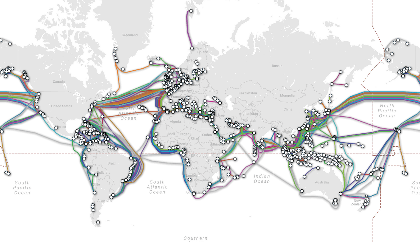 Map of digital traffic highways 