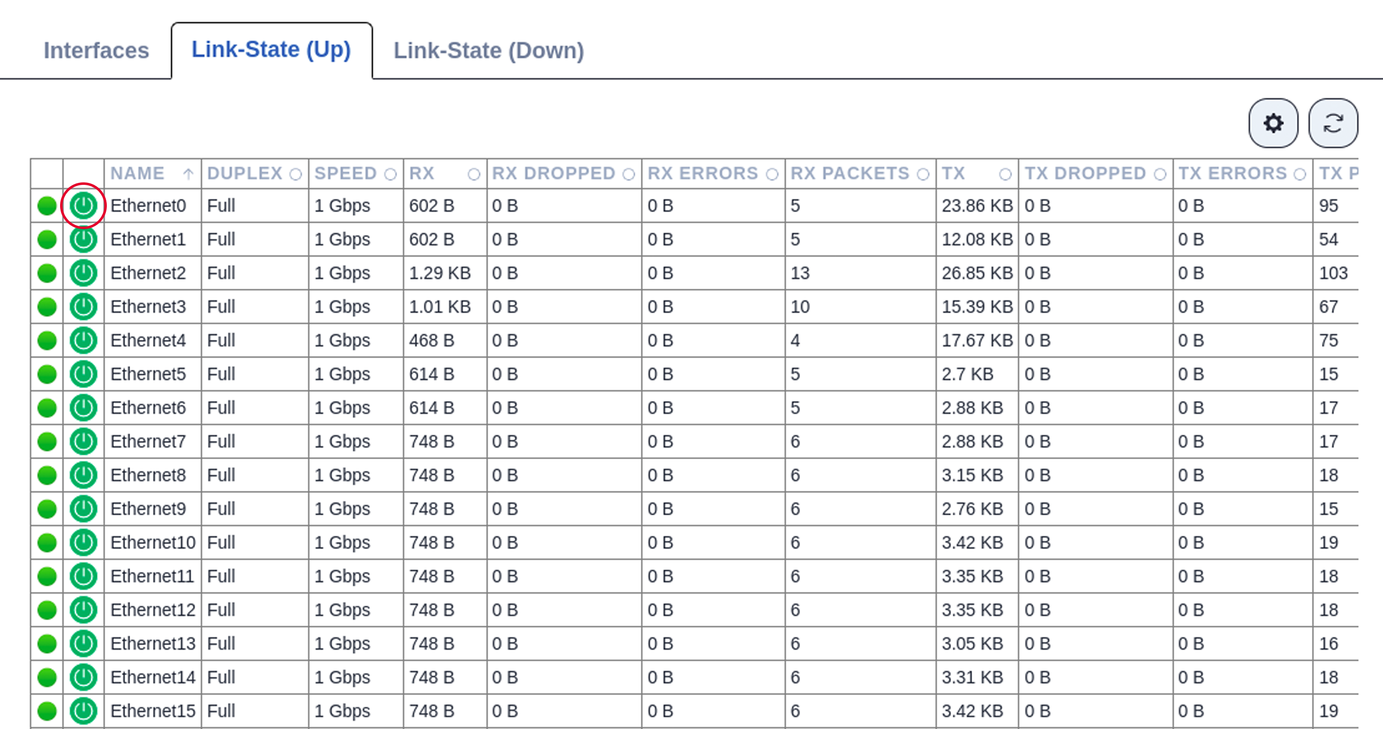 Picture 3. Link-State Status