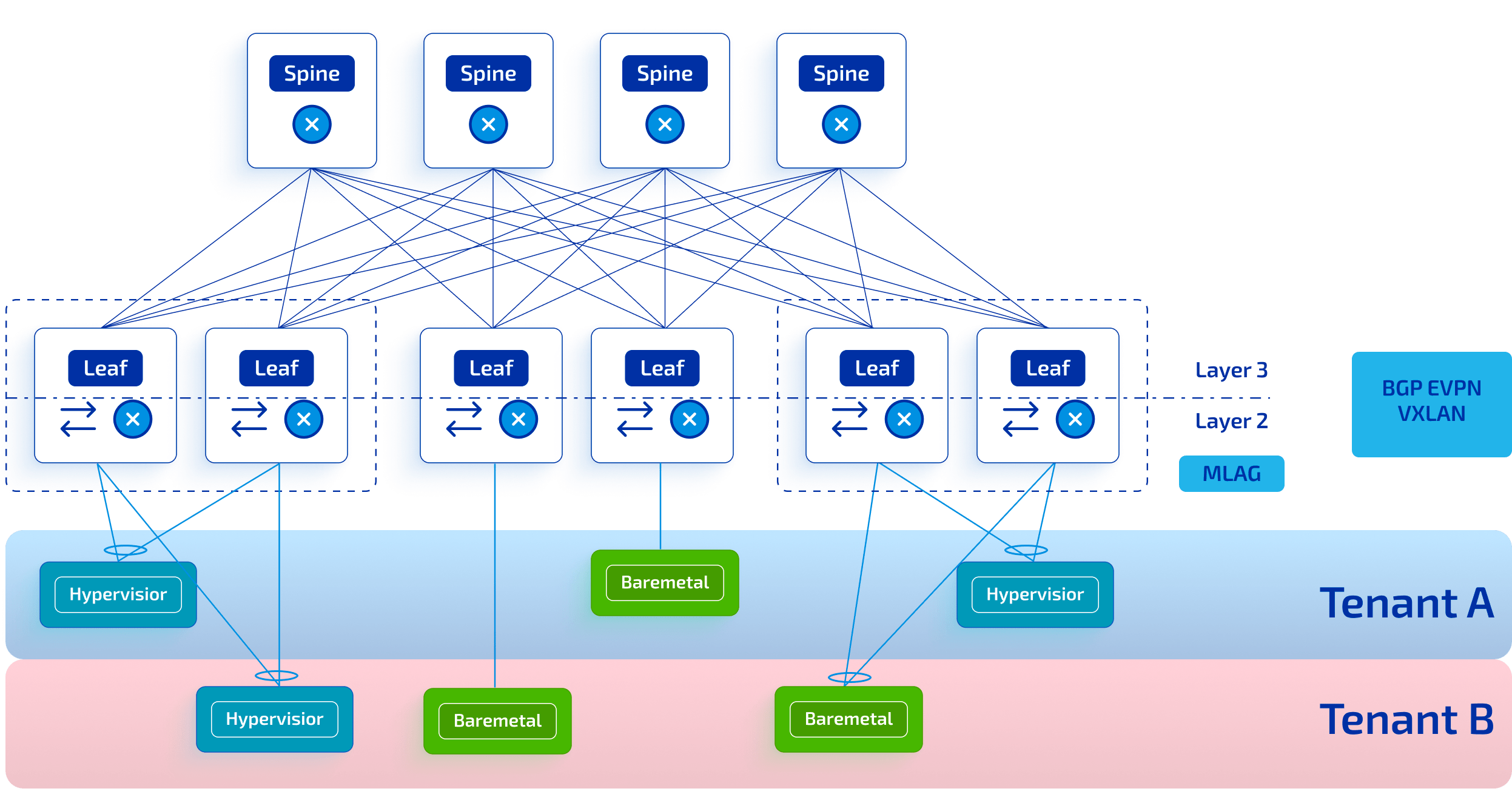 SONiC Use Case: Multi-Tenancy with BGP, EVPN, and VXLAN